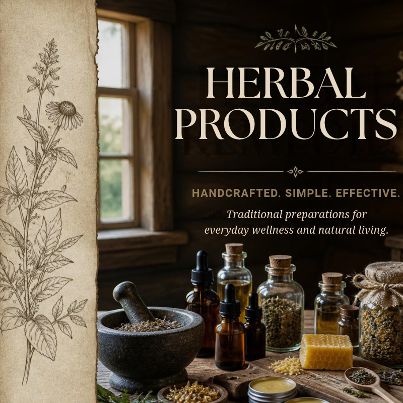Herbal Bottles on the Table
