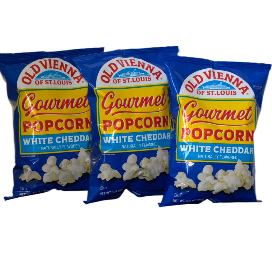 Old Vienna Gourmet White Cheddar Popcorn 2.5oz (3pk) image 0