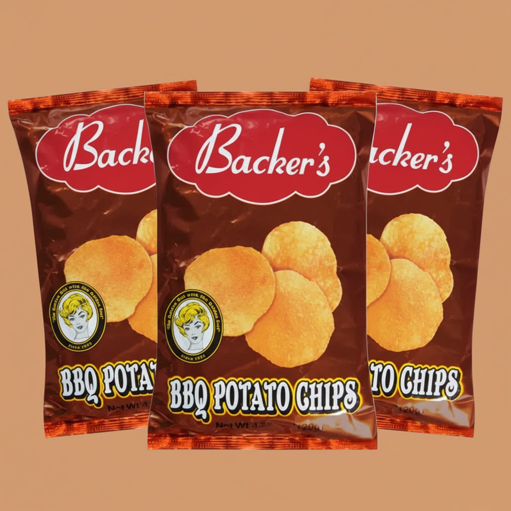 Backer's 4.25oz Potato Chips Pk of 3
