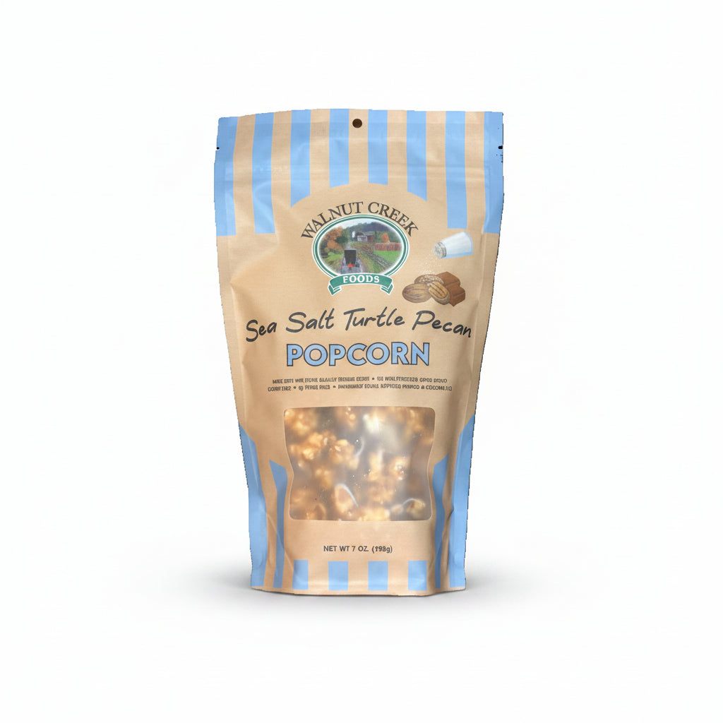 WALNUT CREEK FOODS - Sea Salt Turtle Pecan Gourmet Popcorn (2pk) image 0
