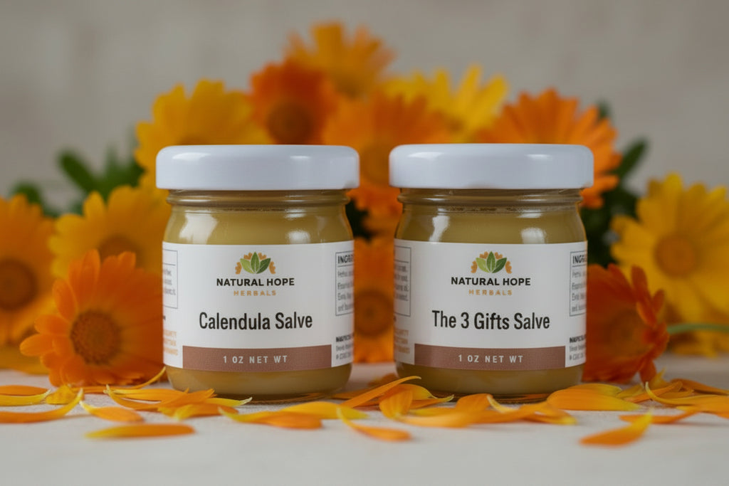 NATURAL HOPE HERBALS - Natural Hope Calendula Herbal Salve 1oz image 1