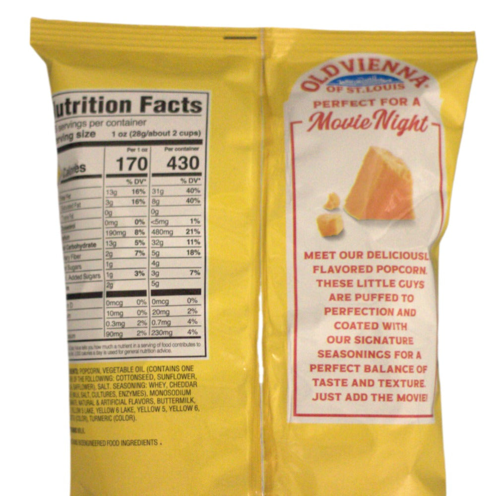 Old Vienna Cheddar Cheese Popcorn 2.5oz (3pk) image 1