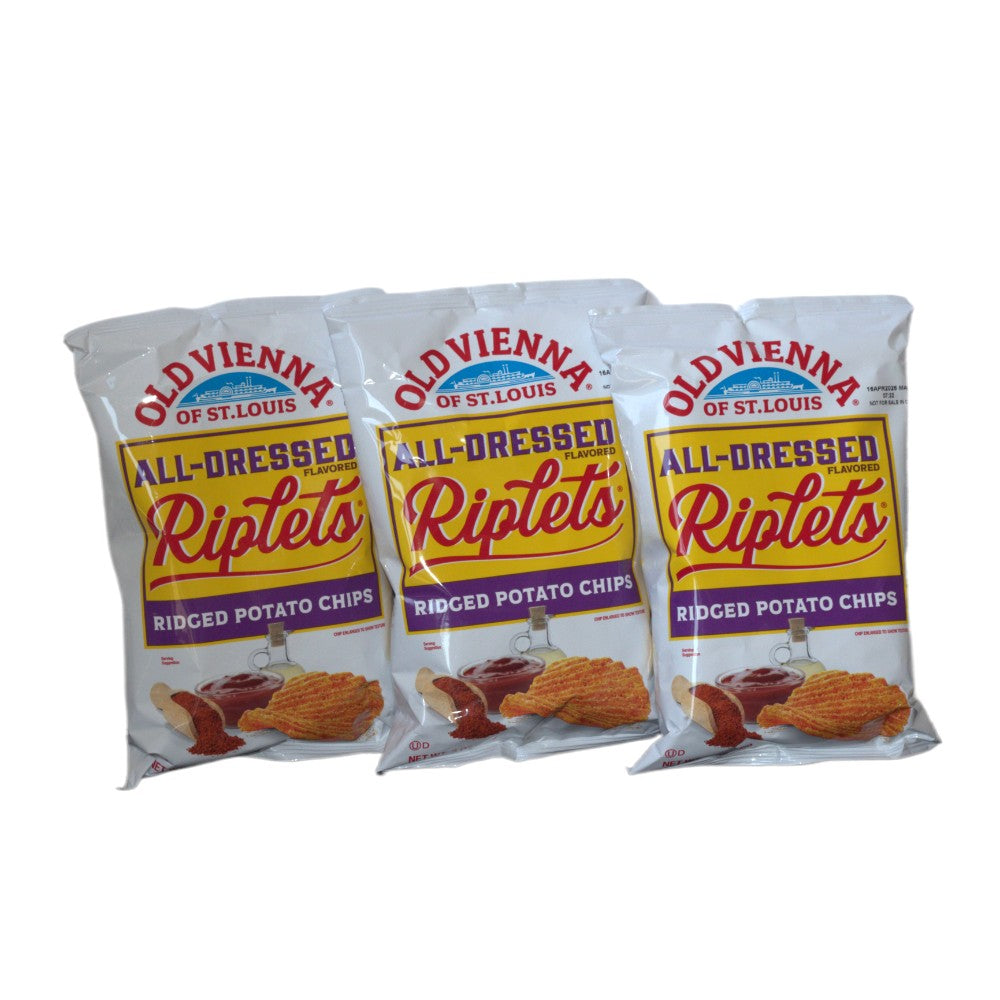 Old Vienna All-Dressed Ridged Potato Chips 3oz (3pk) image 0