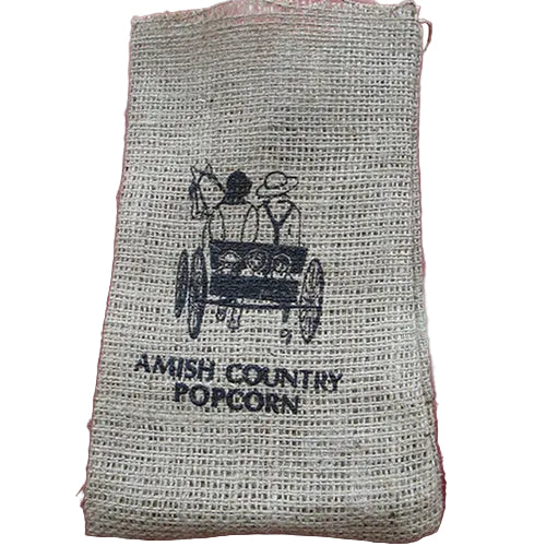 Amish Country White Popcorn 32oz w/ Decorative Burlap Bag image 2