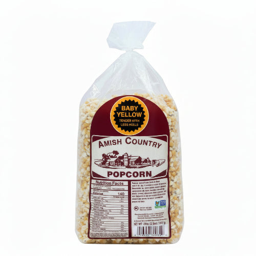 Amish Country Popcorn 32oz w/ Decorative Burlap Bag