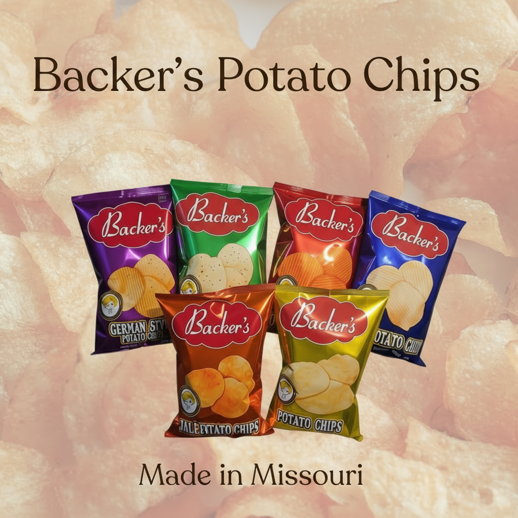Backer's 4.25oz Potato Chips Pk of 3