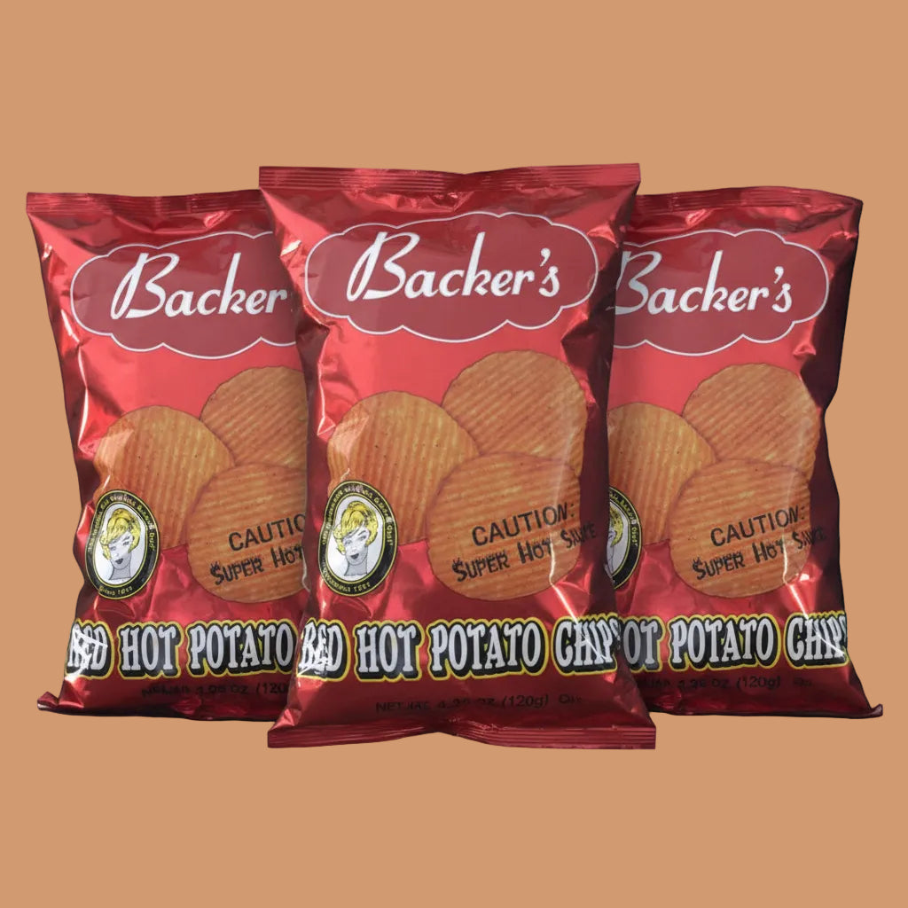 Backer's 4.25oz Potato Chips Pk of 3