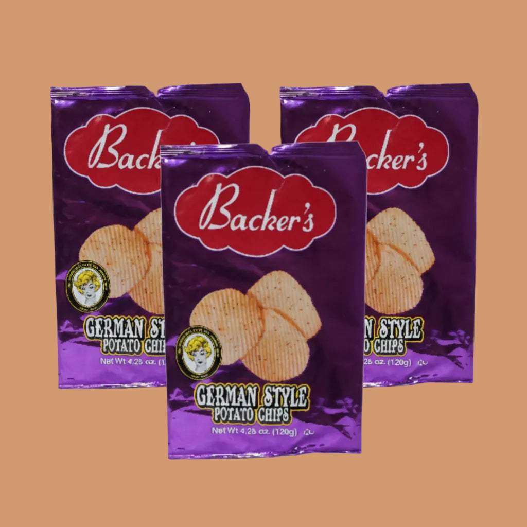 Backer's 4.25oz Potato Chips Pk of 3