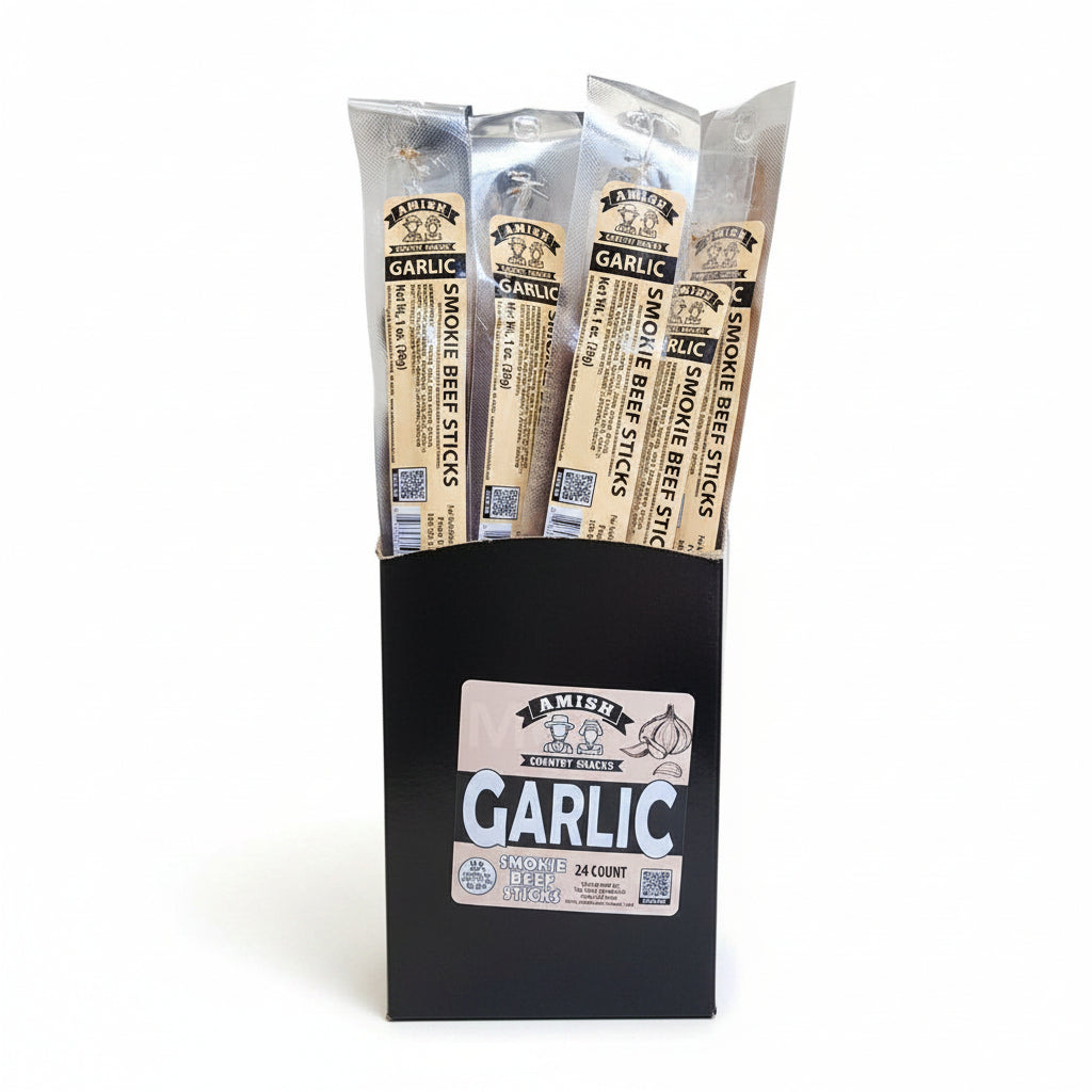 Amish Country Snacks - Garlic Beef Sticks 1oz (24ct) image 0