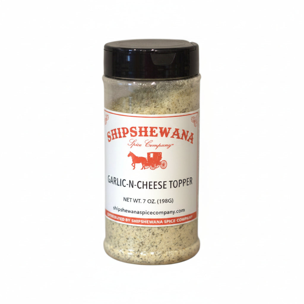 Shipshewana Garlic-N-Cheese Topper Spice 7oz image 0