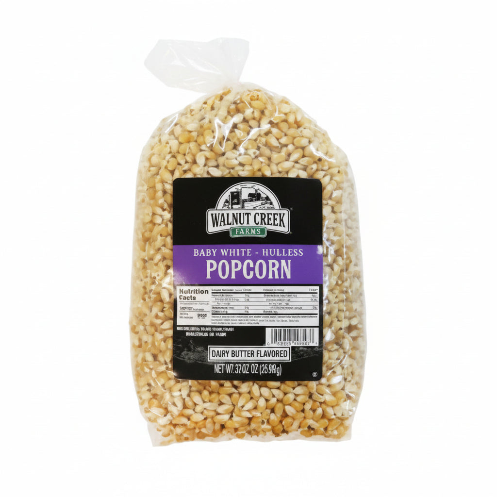 Amish Country White Popcorn 32oz w/ Decorative Burlap Bag image 4