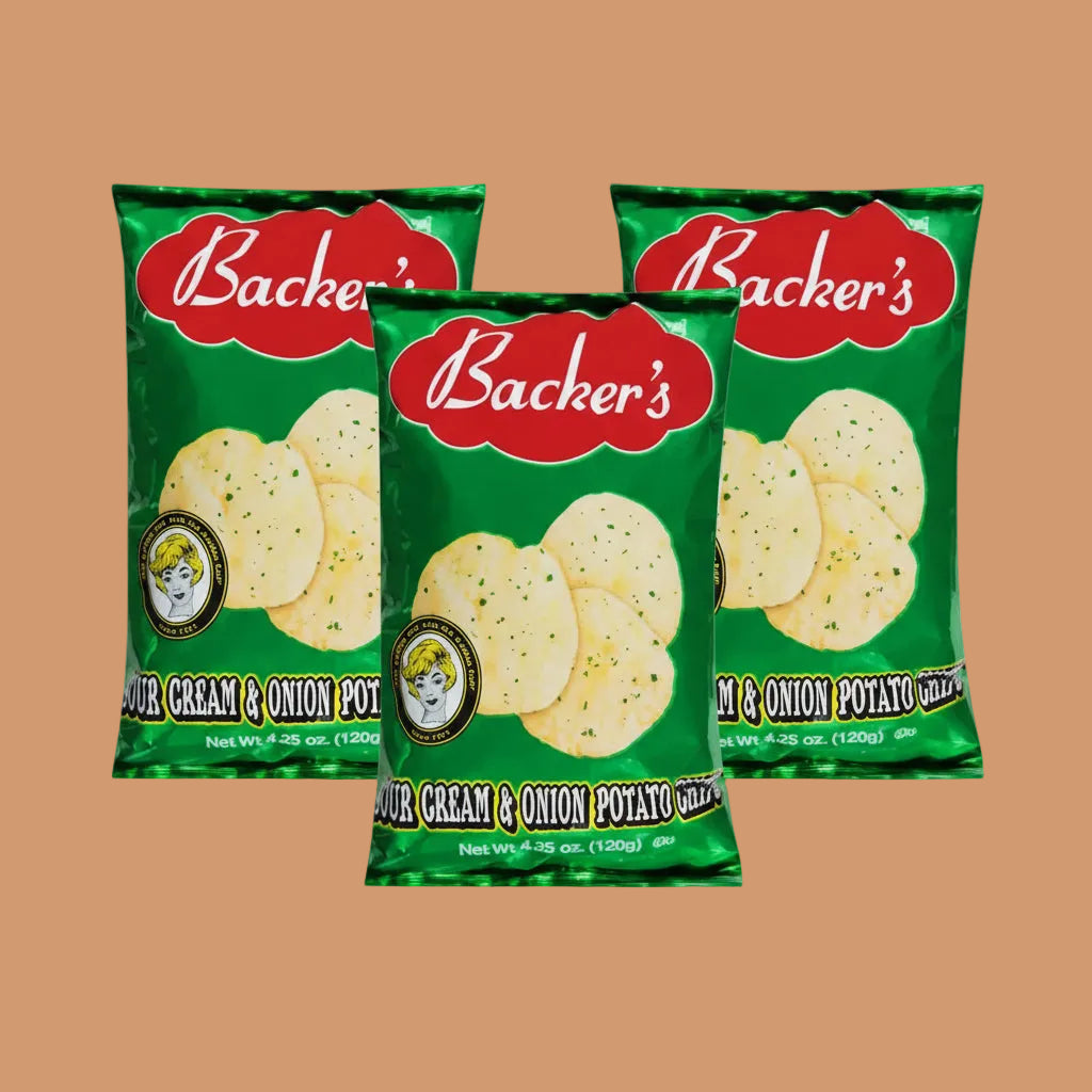 Backer's 4.25oz Potato Chips Pk of 3