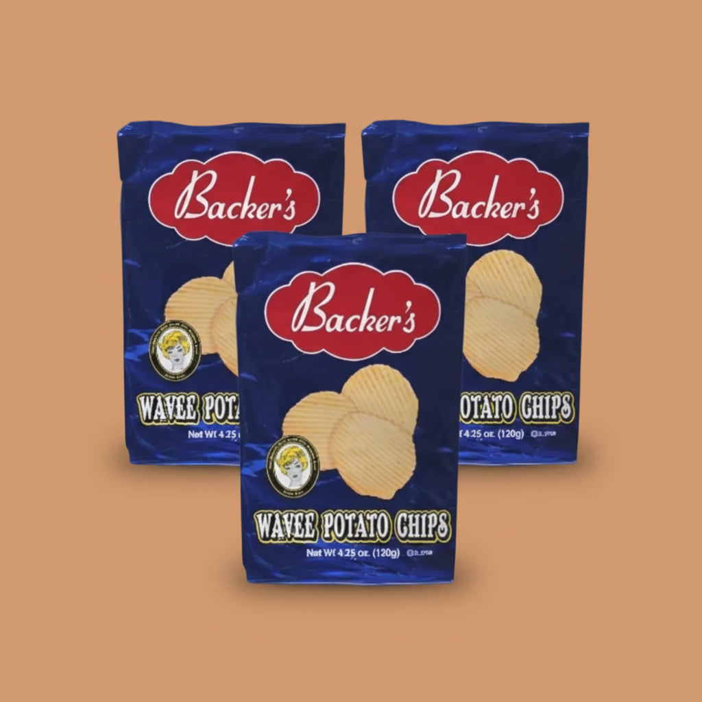 Backer's 4.25oz Potato Chips Pk of 3